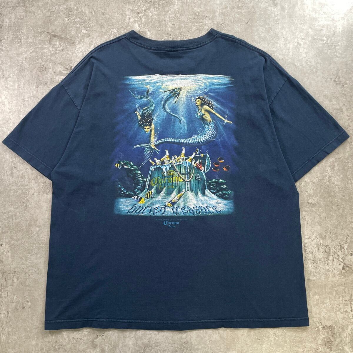 00年代 Corona コロナビール 企業ロゴプリントTシャツ メンズ2XL 古着
