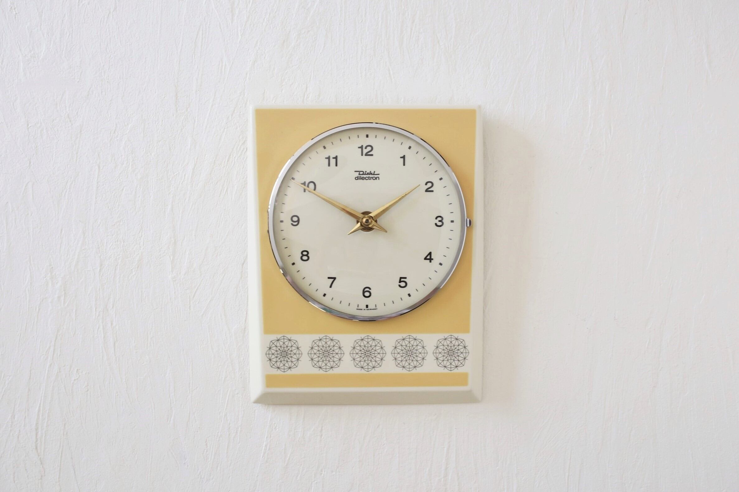 E4; ドイツ Diehl社 ヴィンテージ壁掛け時計 Diehl Wall Clock