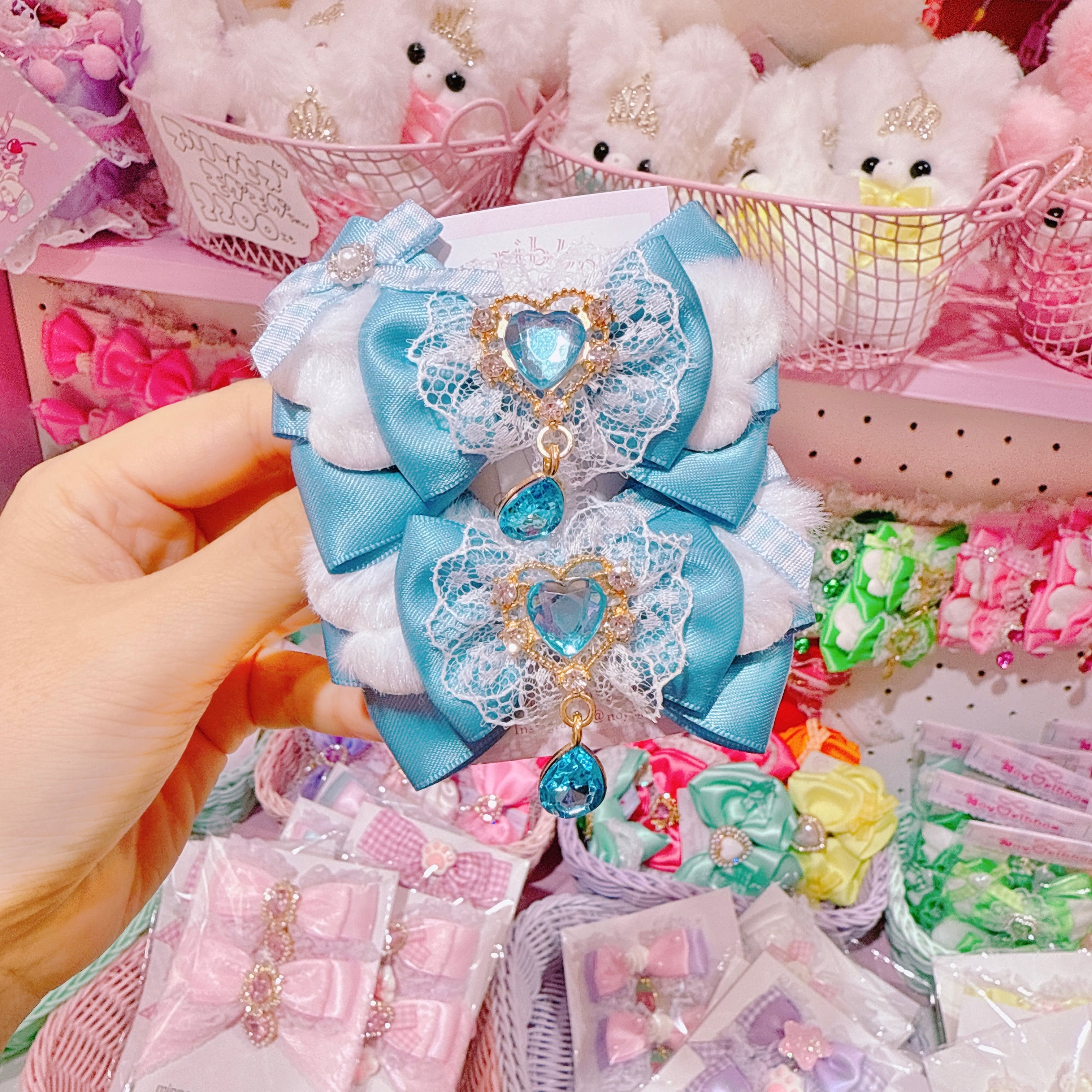 【F7】63-35推し活ツインヘアクリップ