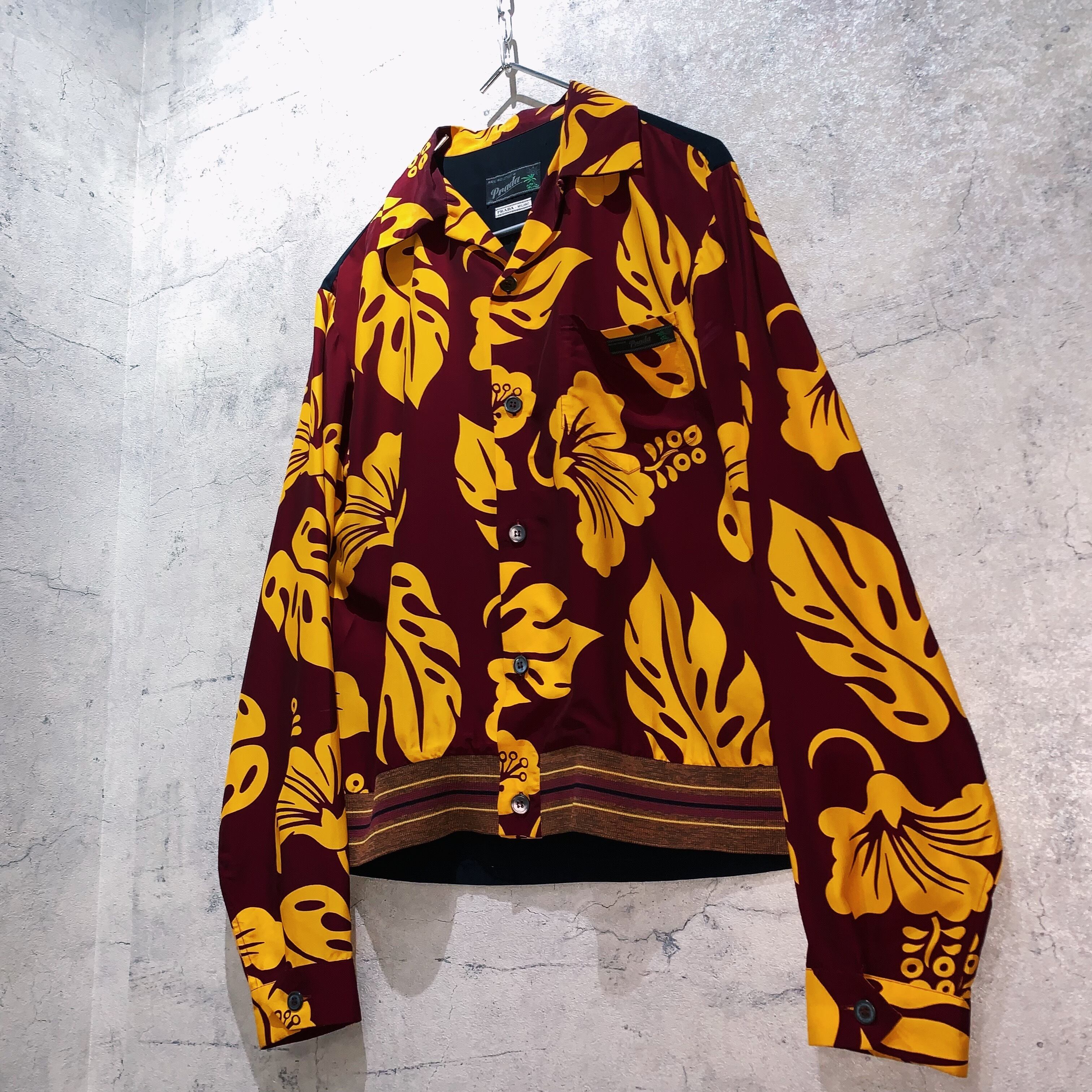 プラダ 貴重物 アロハシャツPRADA 14ss shirt やさし
