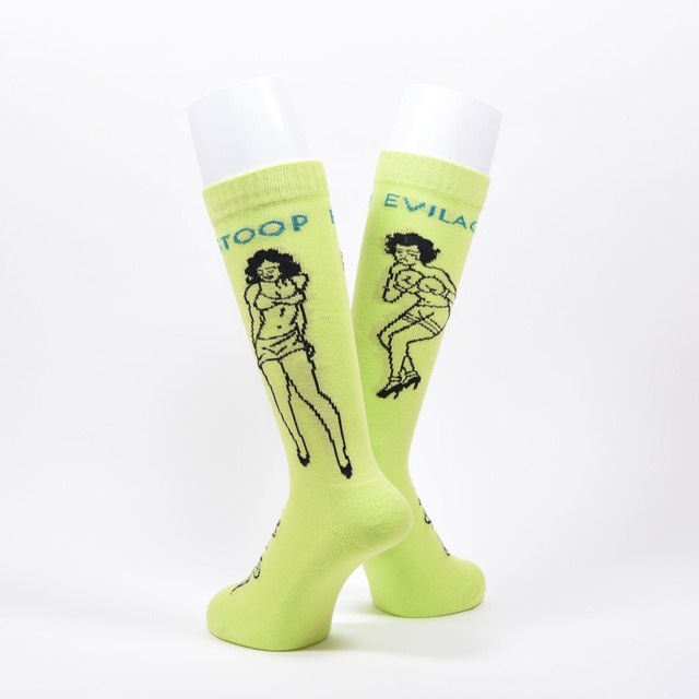 EVILACT x STOOP Pinup Lady socks