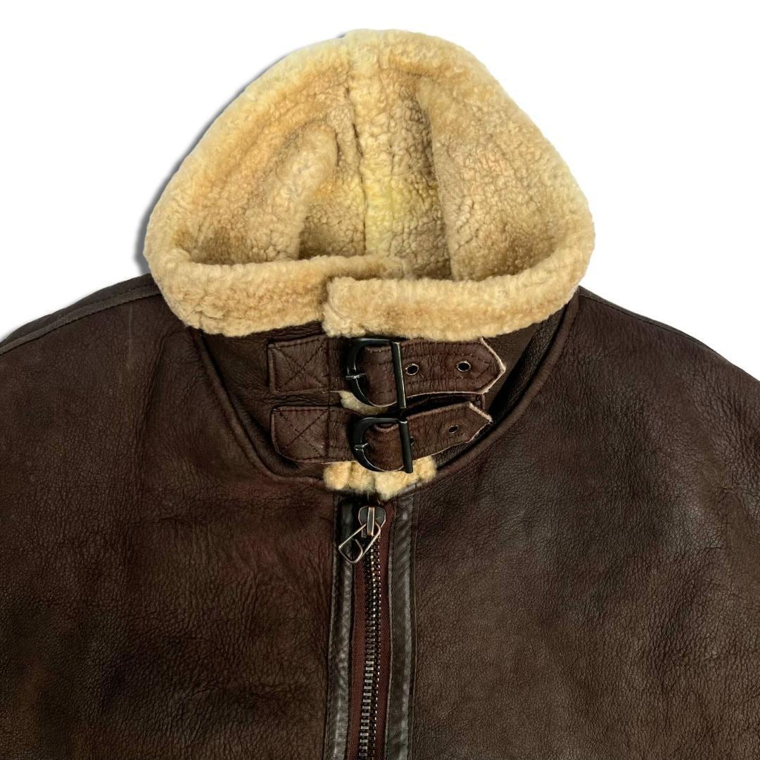 80s USA製 US SHEEPSKIN ランチジャケット ムートン M-