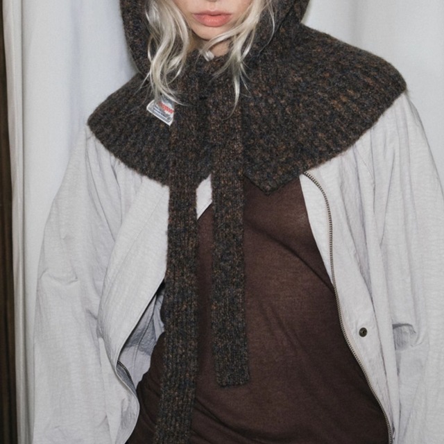 Chunky knit balaclava A00015