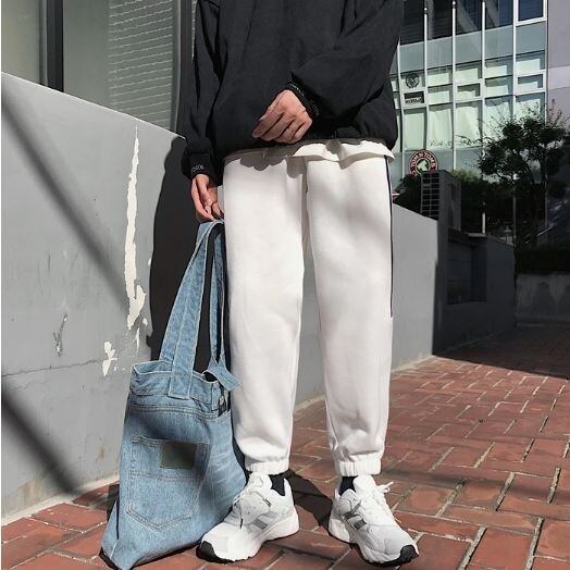 全3色 スウェット カジュアル サイドライン メンズ 韓国風