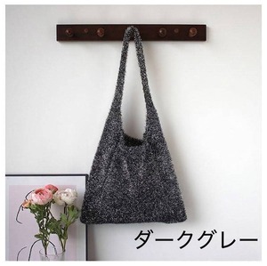 キラキラ ニットトートバッグ 6col H 27656