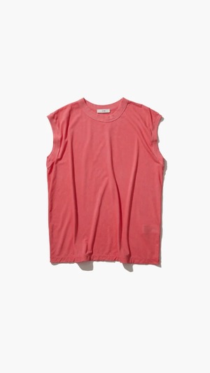 ATON -GARMENT DYED 60 FRESCA | BOYS FIT NO-SLEEVE- :FUSCHA PINK, :CHARCOAL GRAY