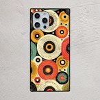 iPhoneケース レコード柄 サイケデリック｜60s 70s DJポスター風 RETRO030