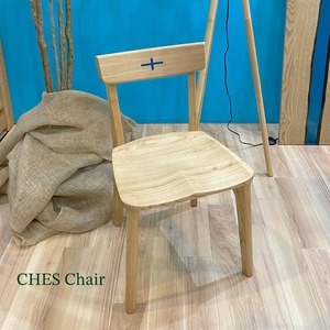 CHES chair 【woodriverchair】クロスチェア　クロスモチーフ　青　軽量家具　
