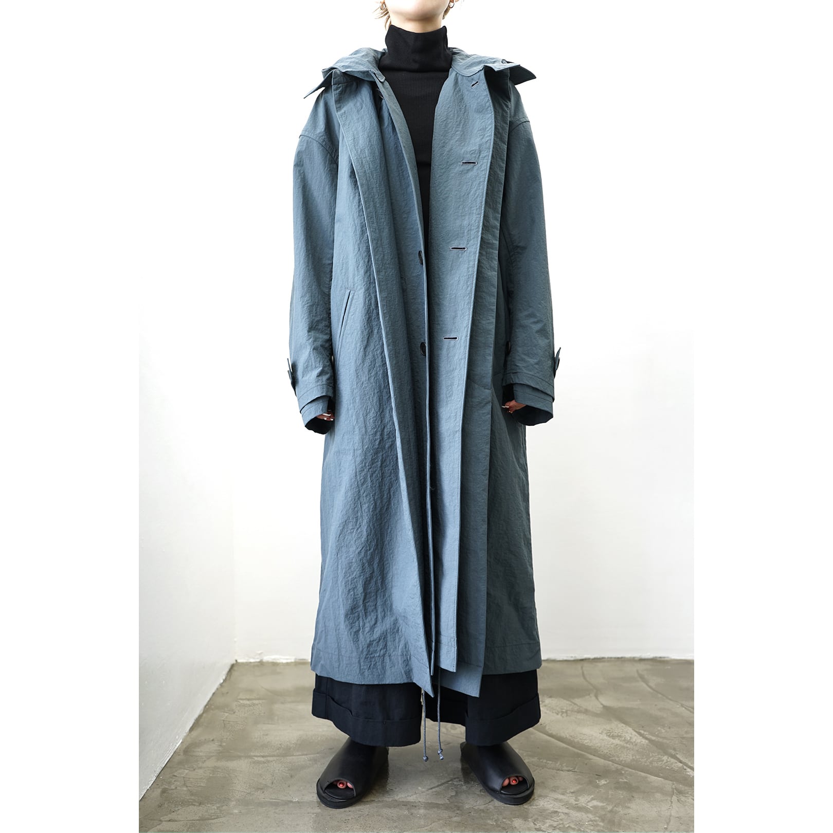 Blanc YM] (ブランワイエム) BL-22A-CNC Convertible Nylon Coat