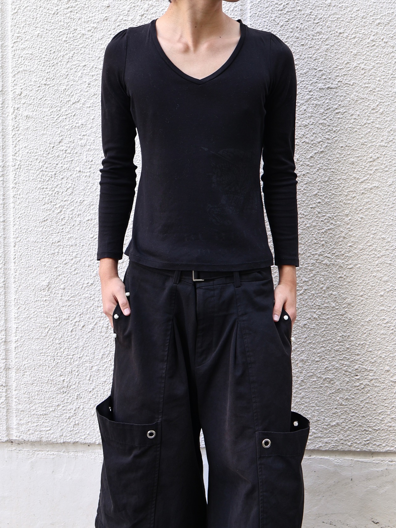 【BURBERRY】logo print long sleeve top
