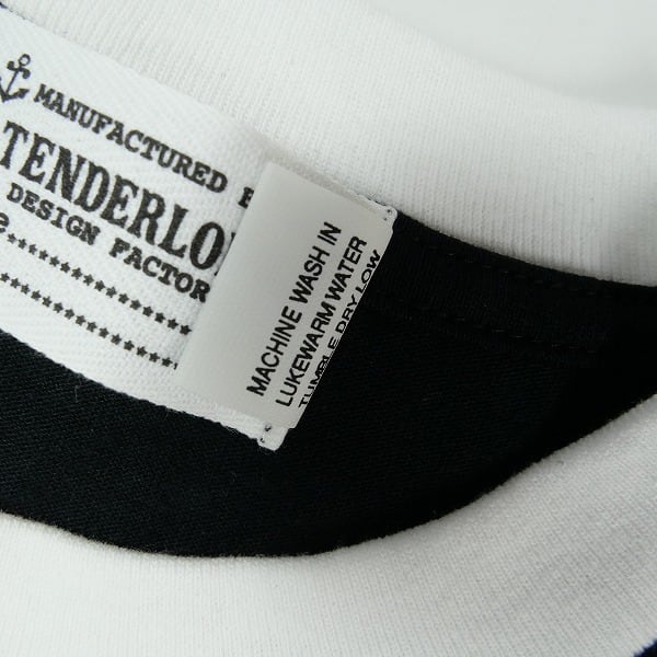 Size【XL】 TENDERLOIN テンダーロイン TRIM TEE BLACK リンガーT