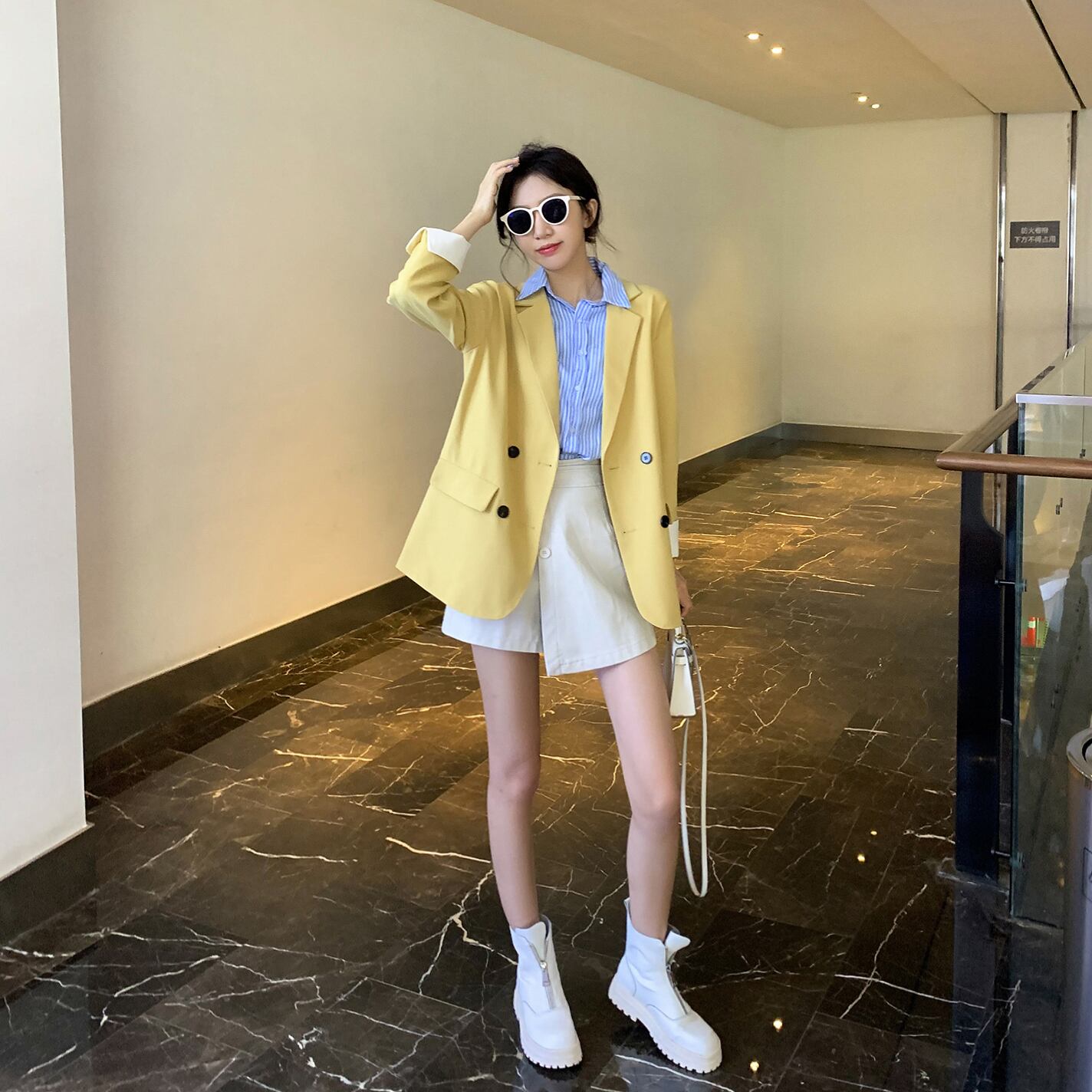 レッドジャケット レディースオータムスタイルイエロー 秋物 6Du_Shop_Women17819864746