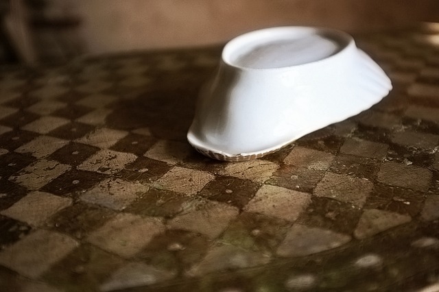 19世紀  金の海から 帝政様式 金の貝と大きなラヴィエb パリ窯 アンティーク