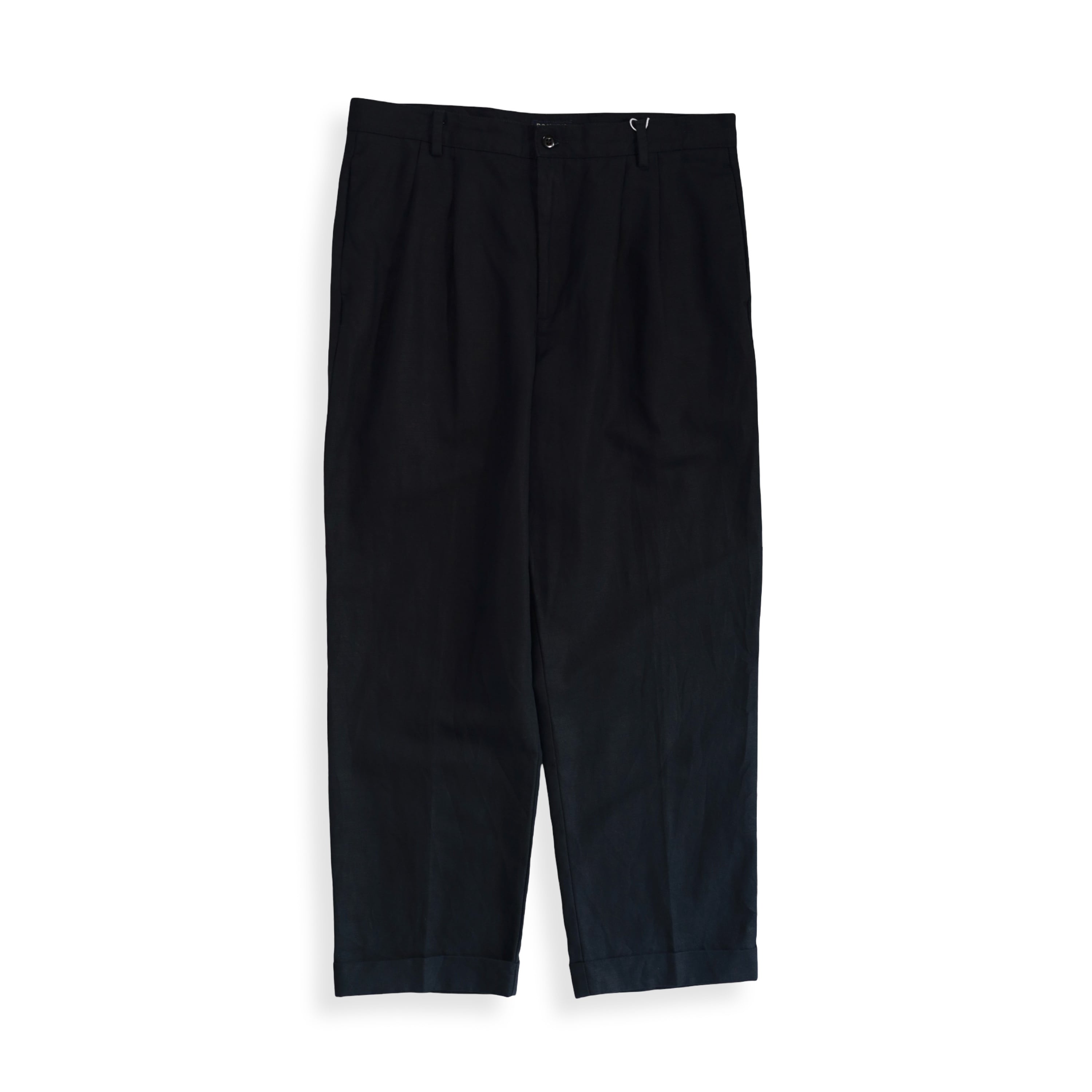 DOCKERS Black Linen Slacks 36×30