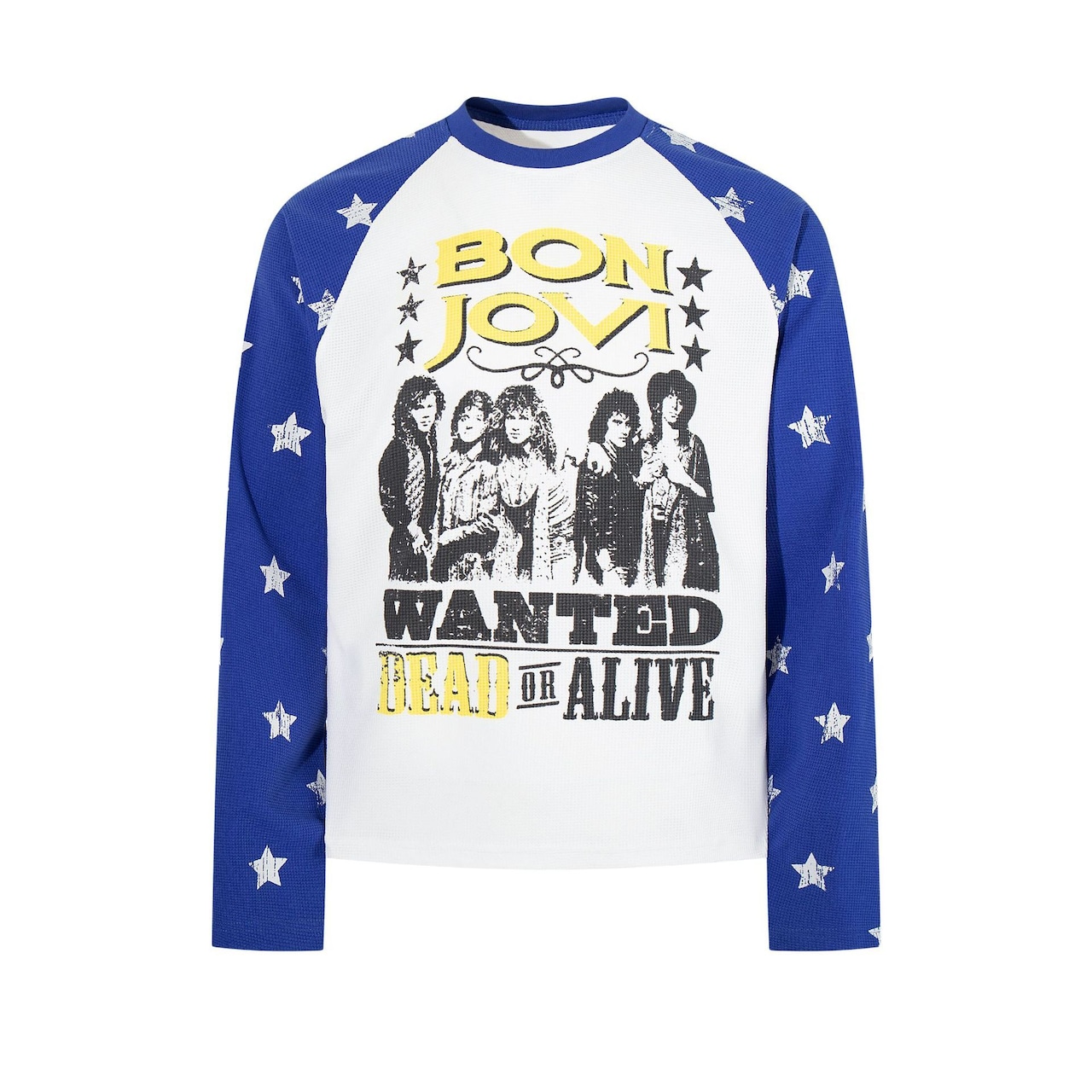 VINTAGE ストリート スタースリーブ ワッフルロングTシャツ T2237