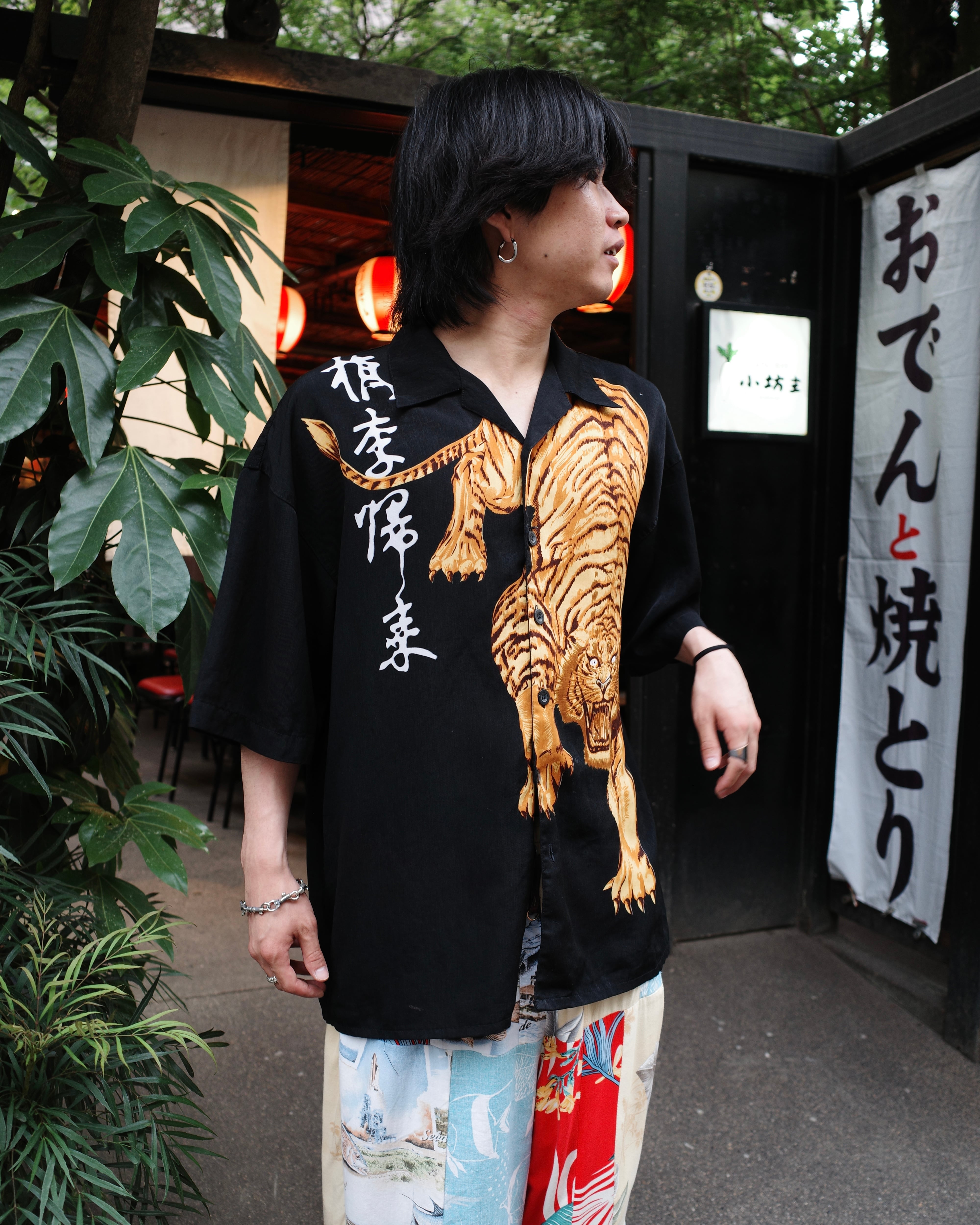 NON TOKYO ノントーキョー / PRINT MESH RIBBON ONE-PIECE プリント