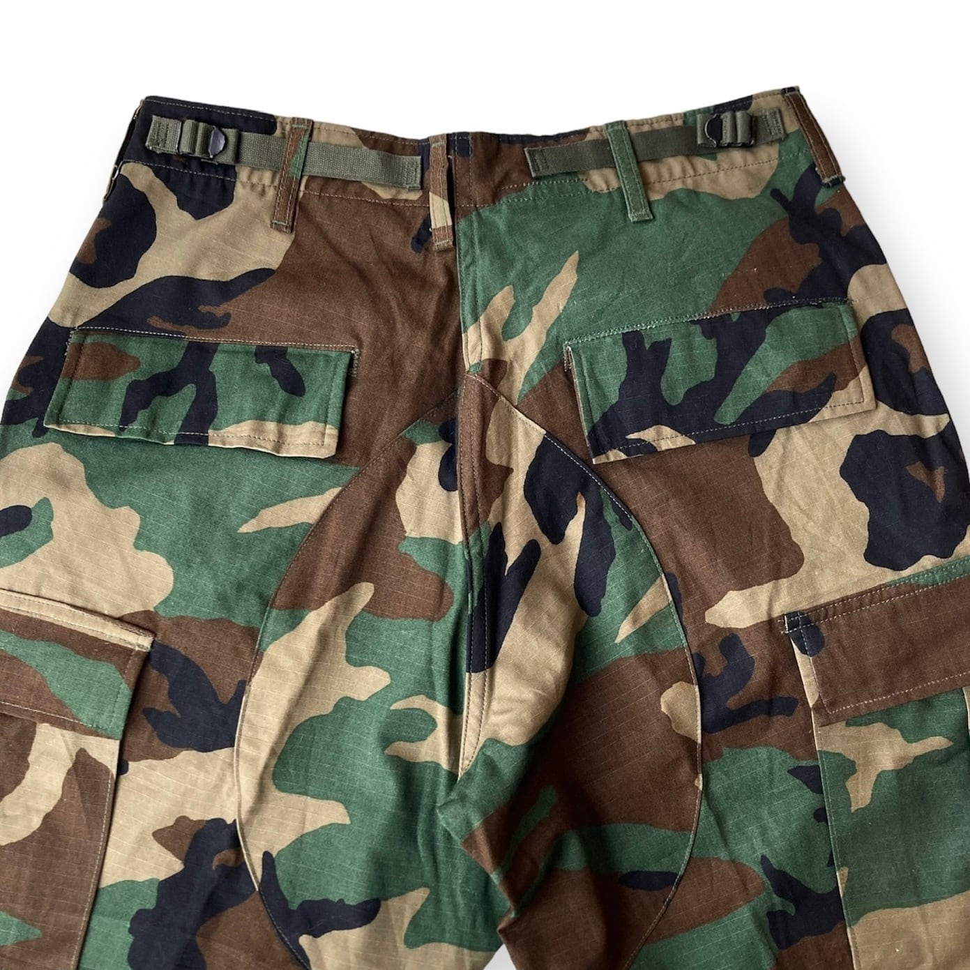 80s M81 WOODLAND CAMOUFLAGE HOT WEATHER TROUSERS | chillrobe
