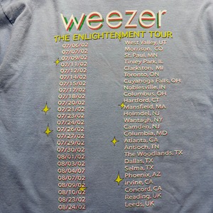 vintage 2002’s WEEZER long sleeves music tee “THE ENLIGHTENMENT TOUR”