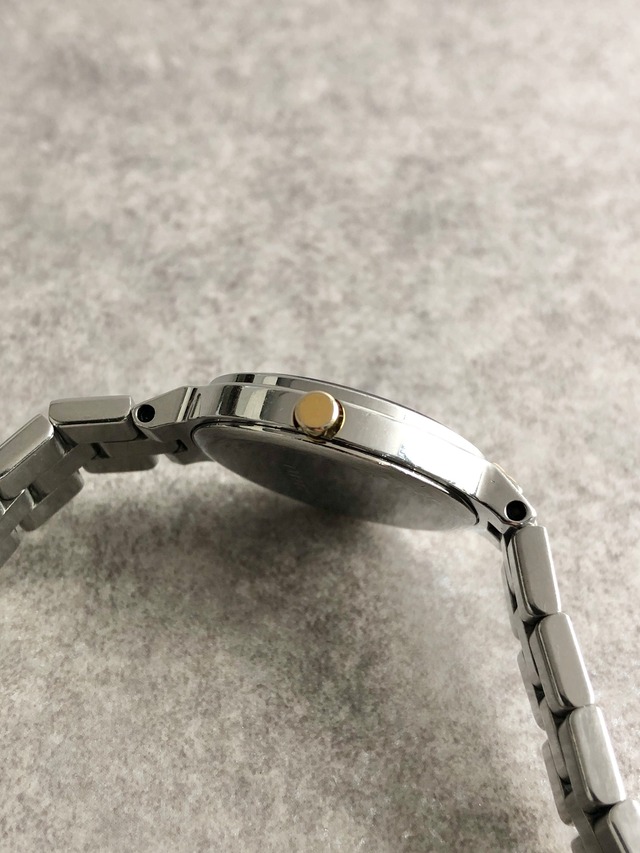 Yves Saint Laurent イヴ・サンローラン 腕時計 シルバー×ブルー YSL コンビカラー ステンレススチール クウォーツ vintage ヴィンテージ オールド g2xkhm
