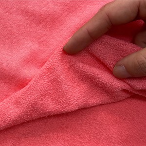 ★CT191◆オーダー1m単位◆綿100%ミニミニ裏毛ニット生地◆ライトピンク