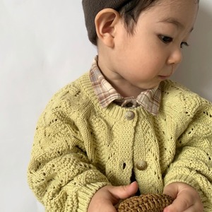 【即納】sukashi knit cardigan / monbebe