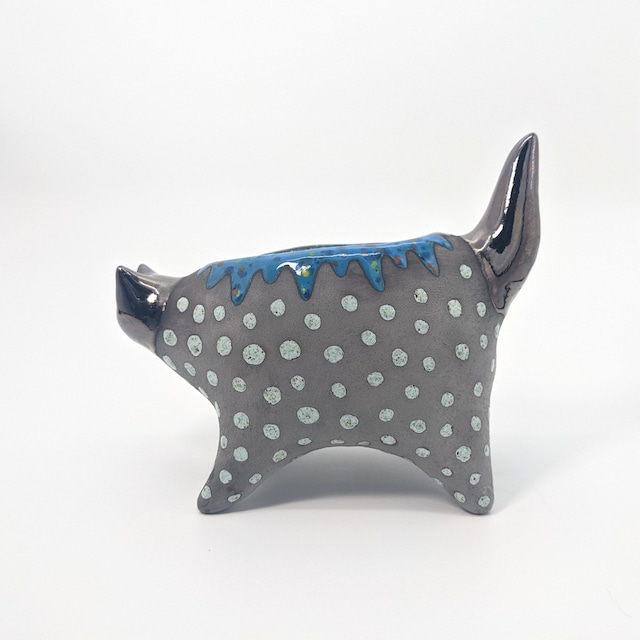 【Kirillov shop】　Dot cat pod-blue-