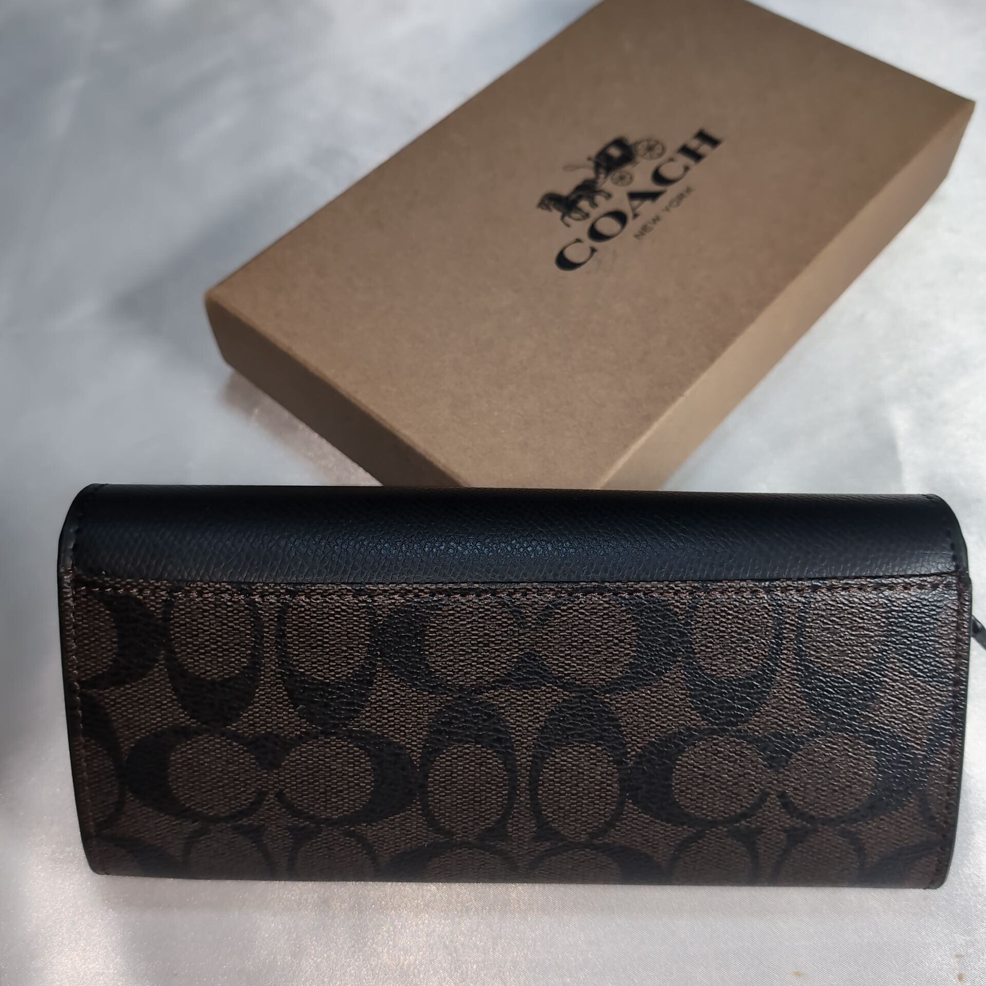 COACHコーチ シグネチャー スリム エンベロープ ウォレット長財布