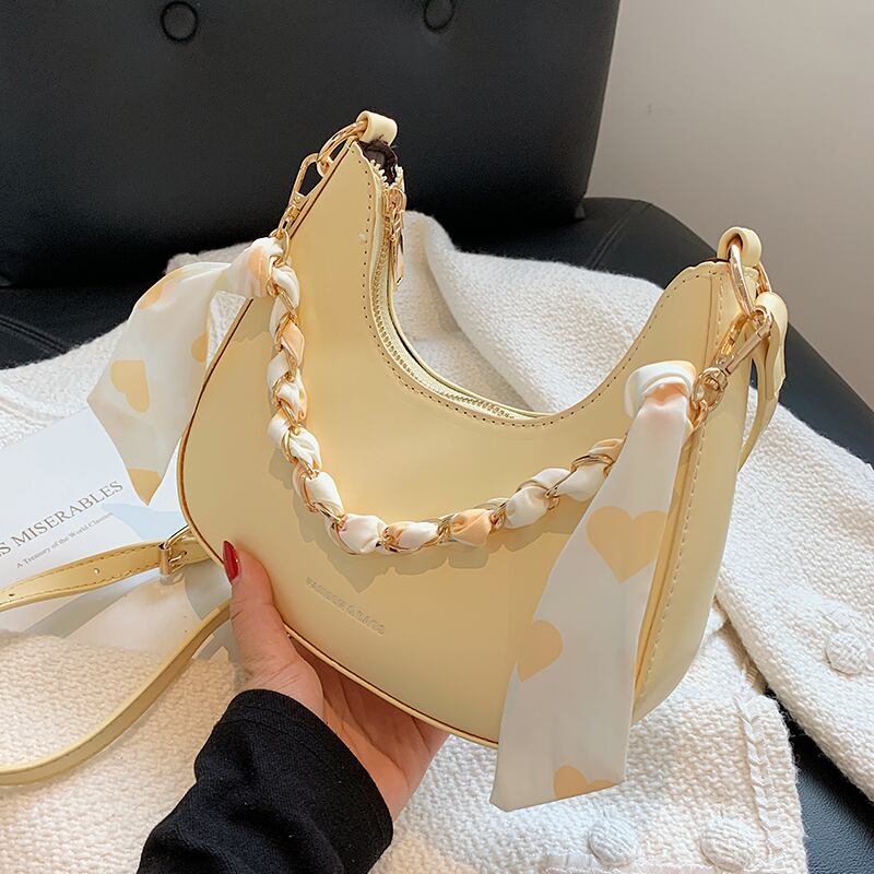 サマースカーフ チェーン 夏物 シルク メッセンジャーバッグ Tiancai_Wing_Bag72679404274