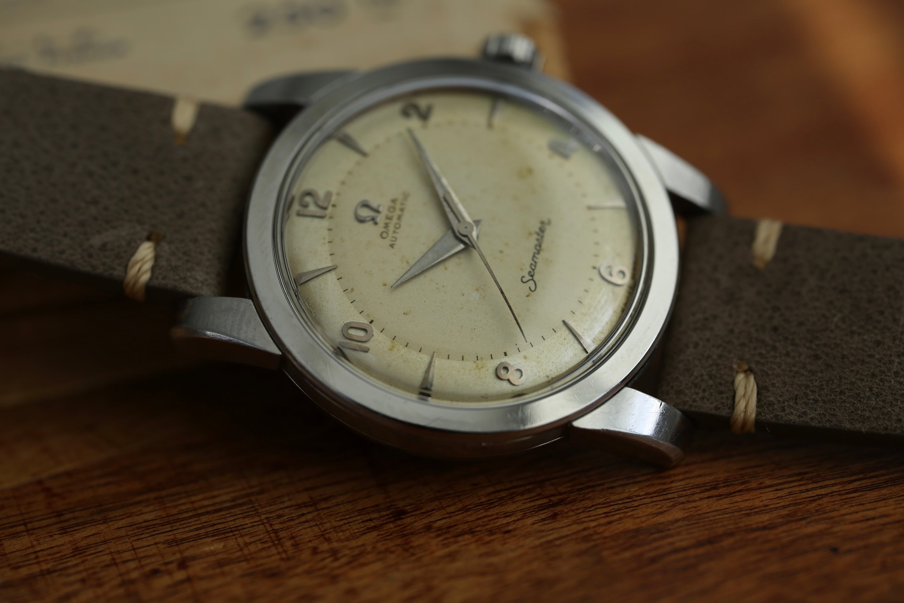 OMEGA】1953年製 オメガ シーマスター2nd 初期ロット 偶数飛びアラビア