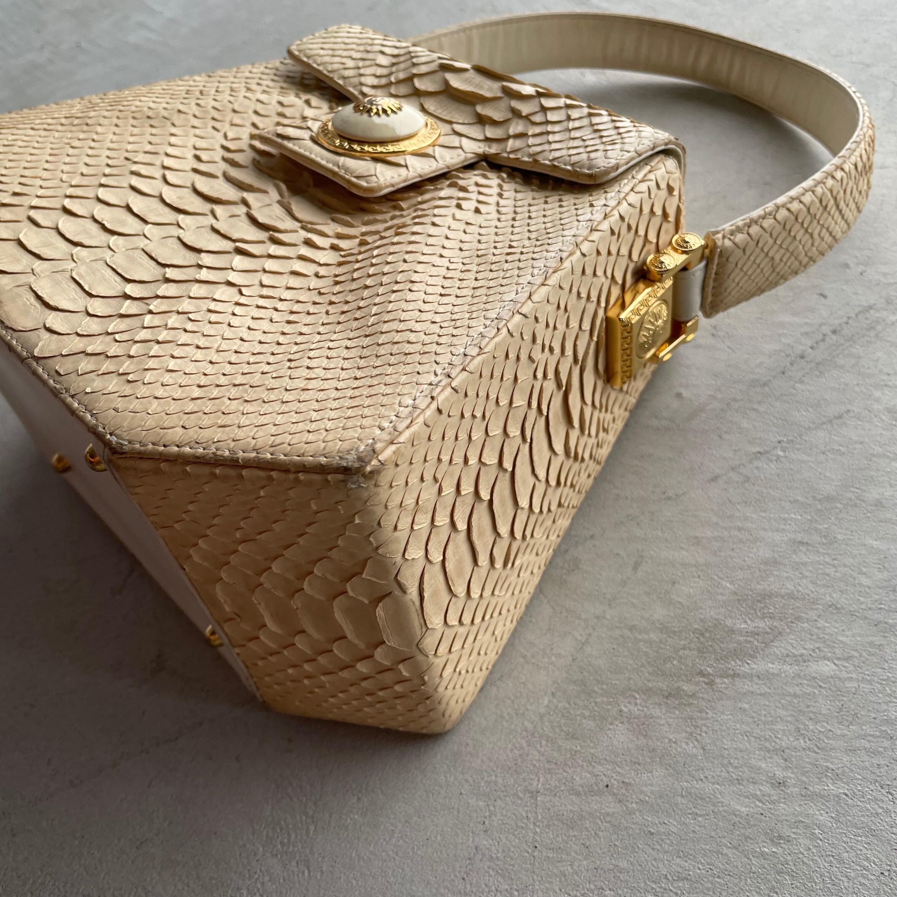 Gianni Versace / vintage python leather vanity bag ジャンニ 