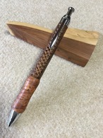カエル革　アンボイナバール　シャーペン