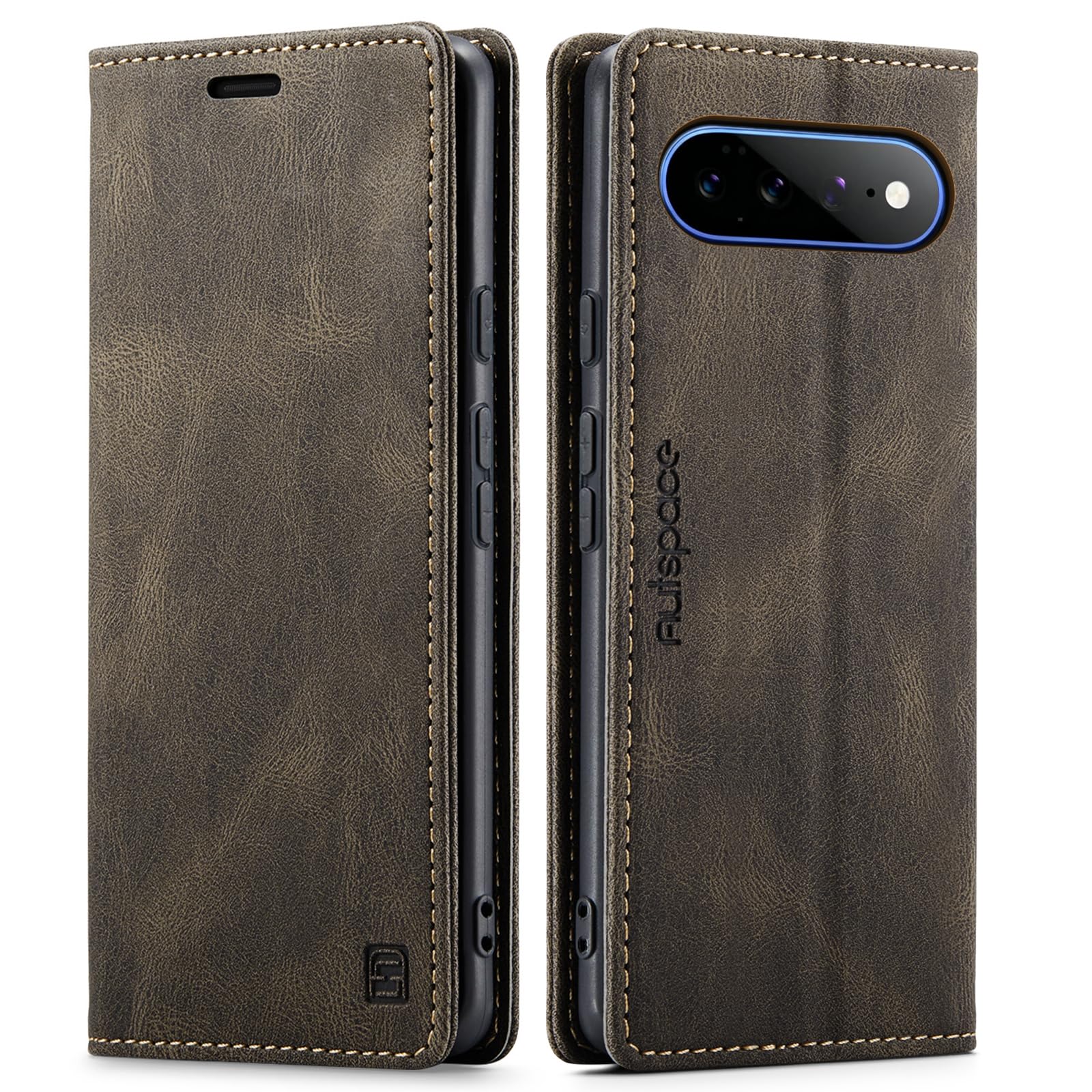 SENNWAK 適用Google Pixel 11ケース 手帳型 ピクセル11/11Proケース pixel11手帳ケース case RFID 磁気防止 スキミング防止 カード収納 マグネット式 スタンド機能 薄型 高質感 レトロコーヒー