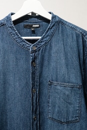 ELWOOD No collar denim shirt