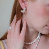 Fleur d’or pierce【P012】
