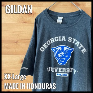 【GILDAN】カレッジ ジョージア州立大学 GEORGIA STATE UNIVERSITY Tシャツ アーチロゴ 2XL ビッグサイズ US古着