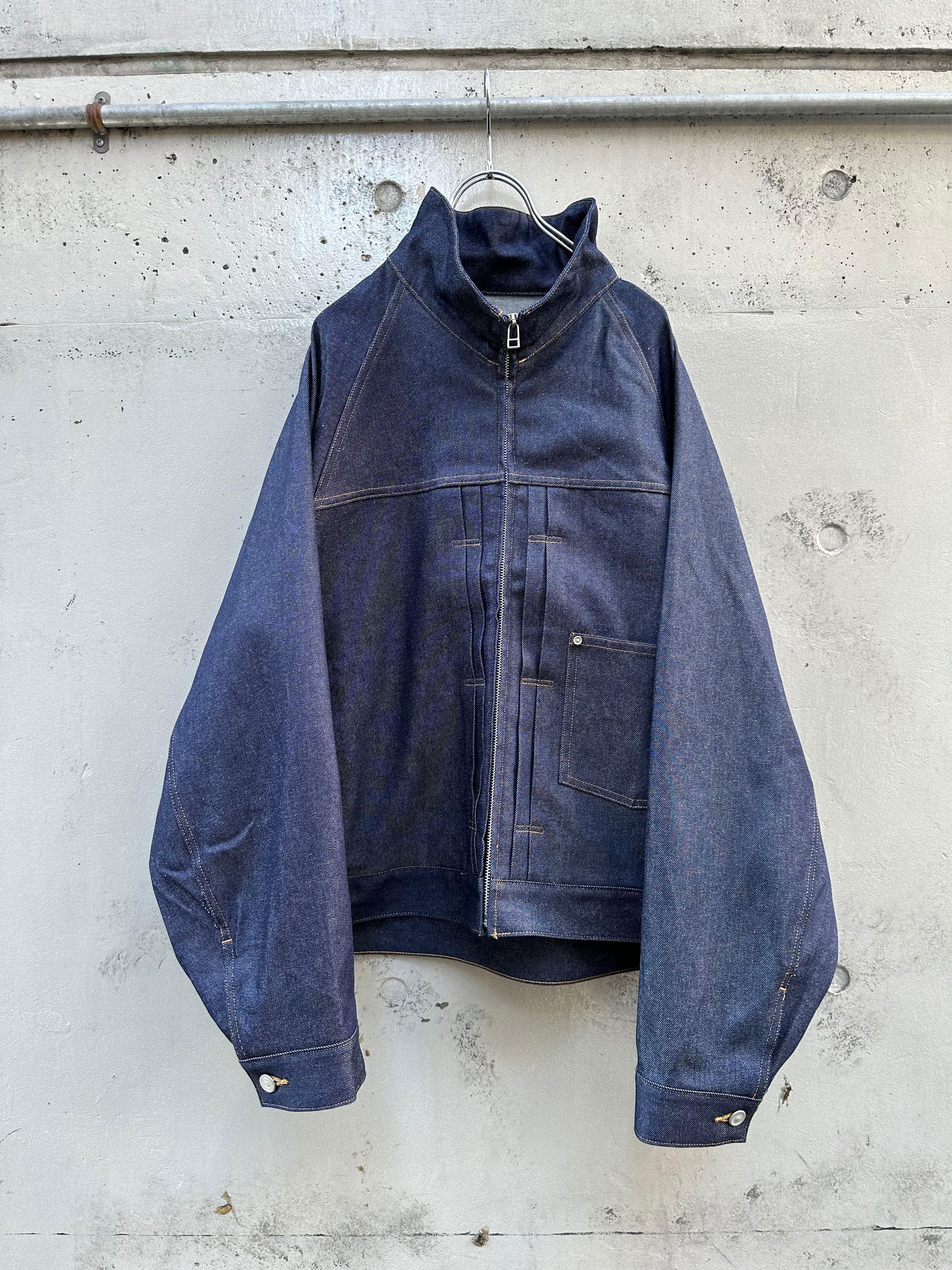 『my beautiful landlet』OPEND ANTIQUE DENIM ZIP JACKET / indigo | SUKIKIRAI  powered by BASE