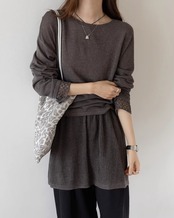 Modern texture loose knit Setup L0165
