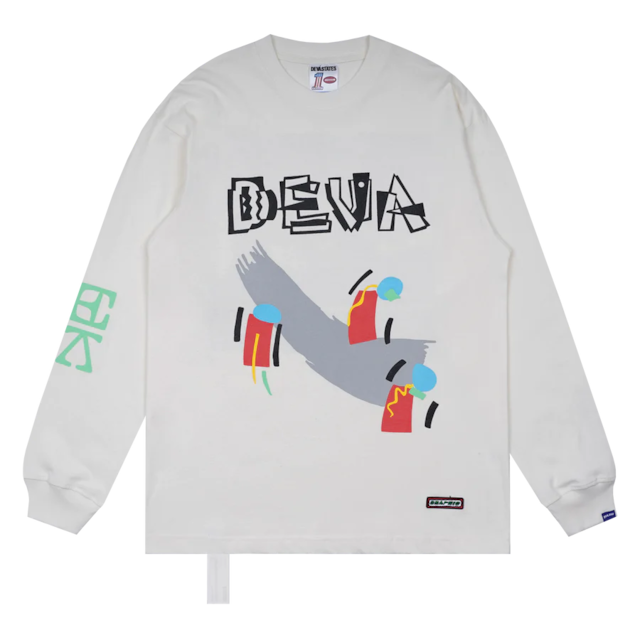 【DEVA STATES】LS Tshirt - JAMMIN -Off White