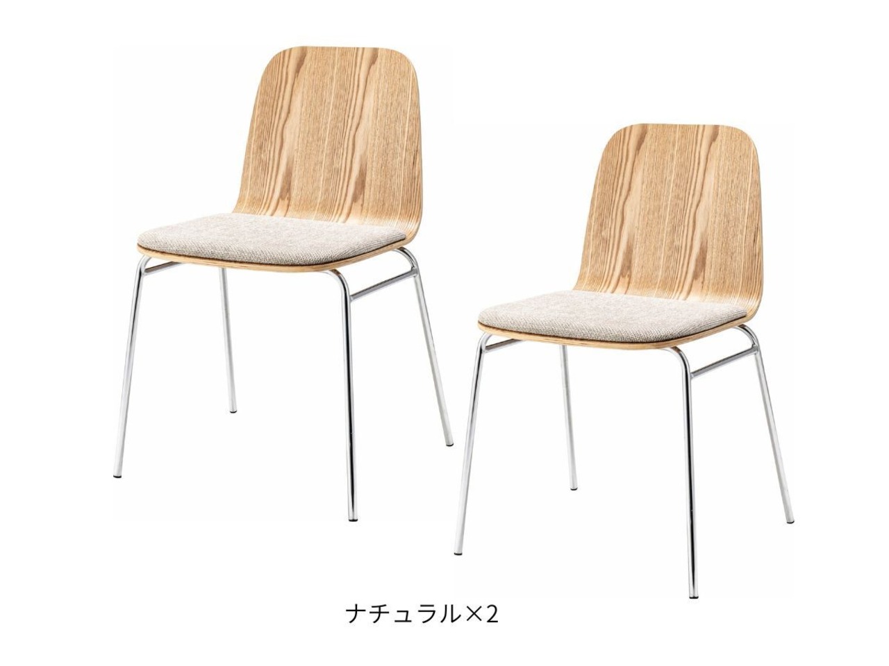 ステンレステーブル（スクエア）チェア3点セット・画像16