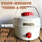 ①ナップモナーク KNAPP-MONARCH THERM-A-JUG サーマジャグ ウォータージャグ ビンテージ 50年代 FULL 1GALLON ホワイト 希少レア