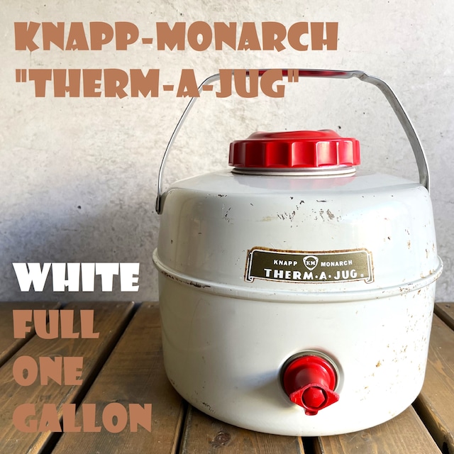 ⑤ナップモナーク KNAPP-MONARCH THERM-A-JUG サーマジャグ ウォータージャグ ビンテージ 50年代 FULL 1GALLON クローム鏡面 希少レア 美品