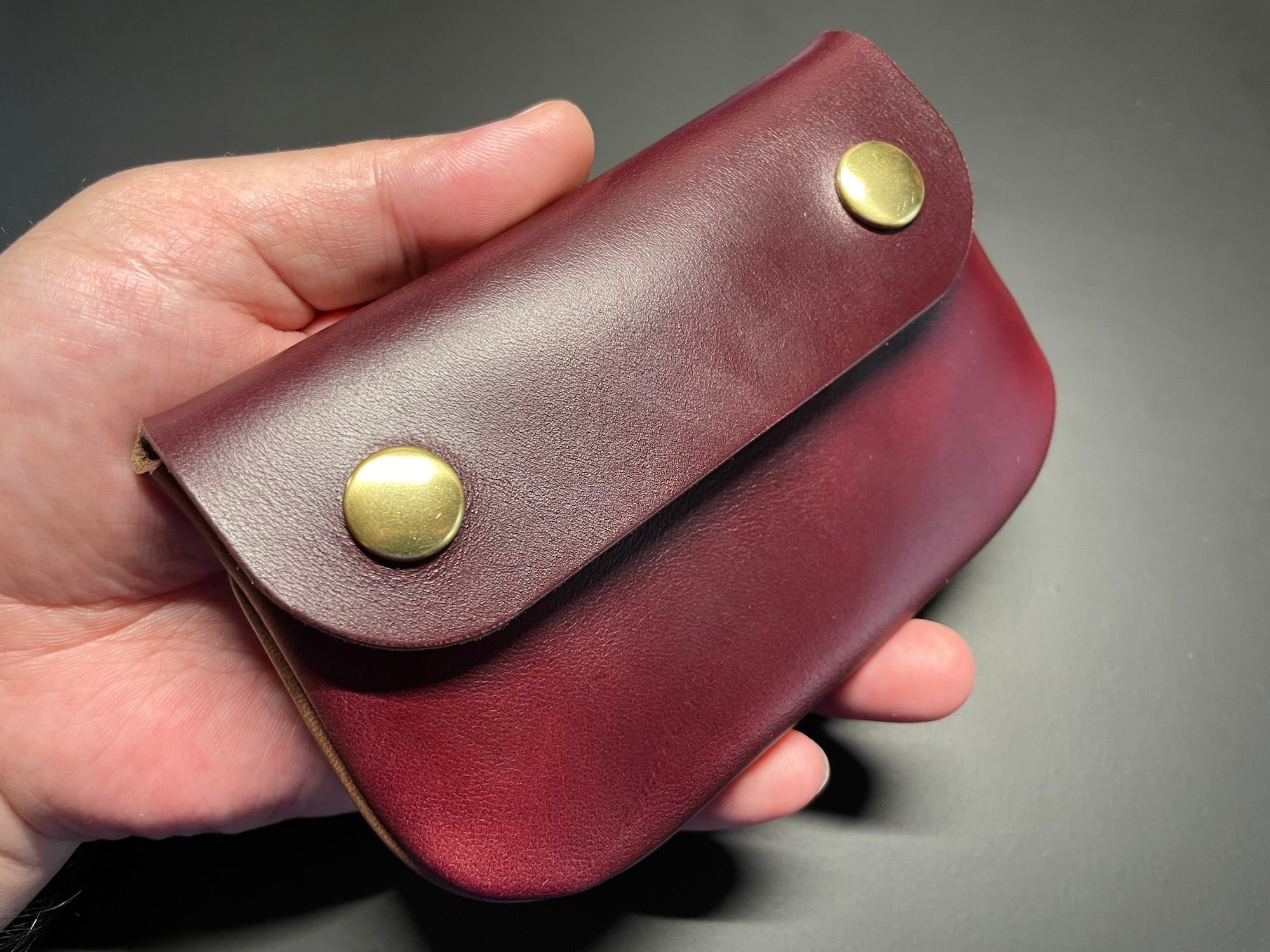 オーダー品　ウォレットチェーン11型　真鍮　クロムエクセルバーガンディー オーダー品 ウォレットチェーン11型 真鍮 クロムエクセルバー