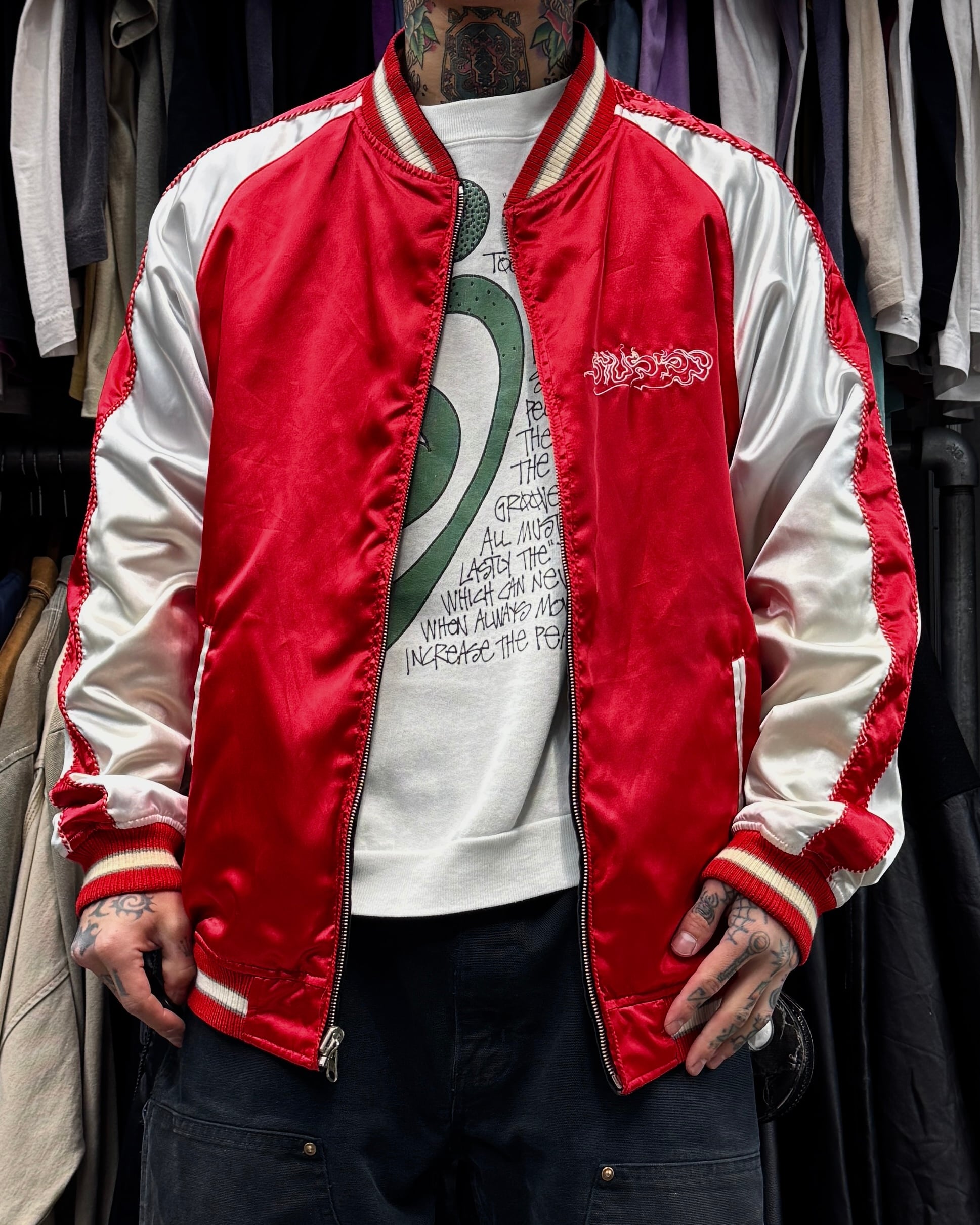 Special!!】10's old stussy Souvenir Jacket “スカジャン” “別珍