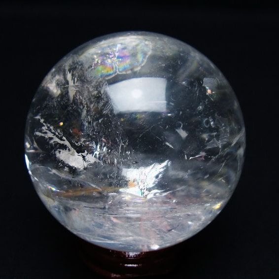 水晶 丸玉 62mm スフィア 置物 水晶玉 一点物 151-9063
