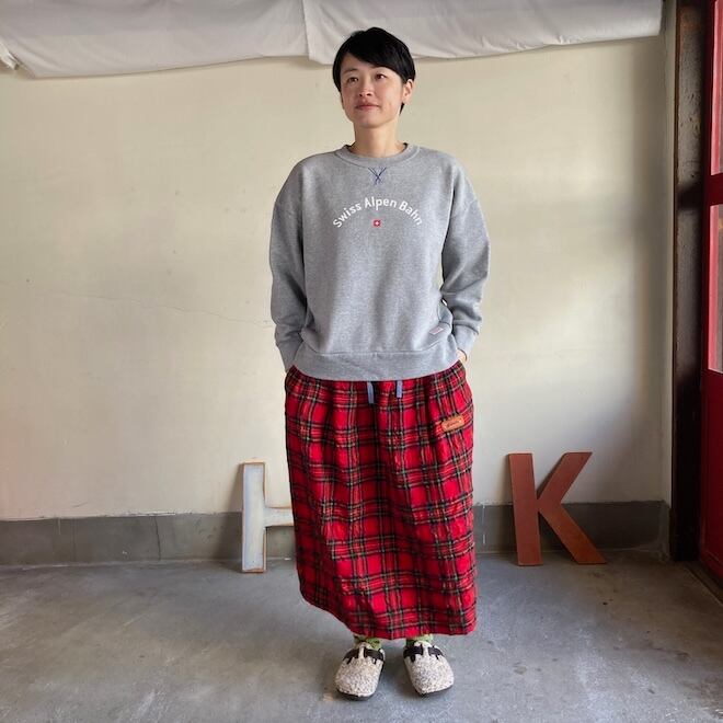 快晴堂 レディース スウェット サイズ3＋ 裏起毛 ロゴGirl's