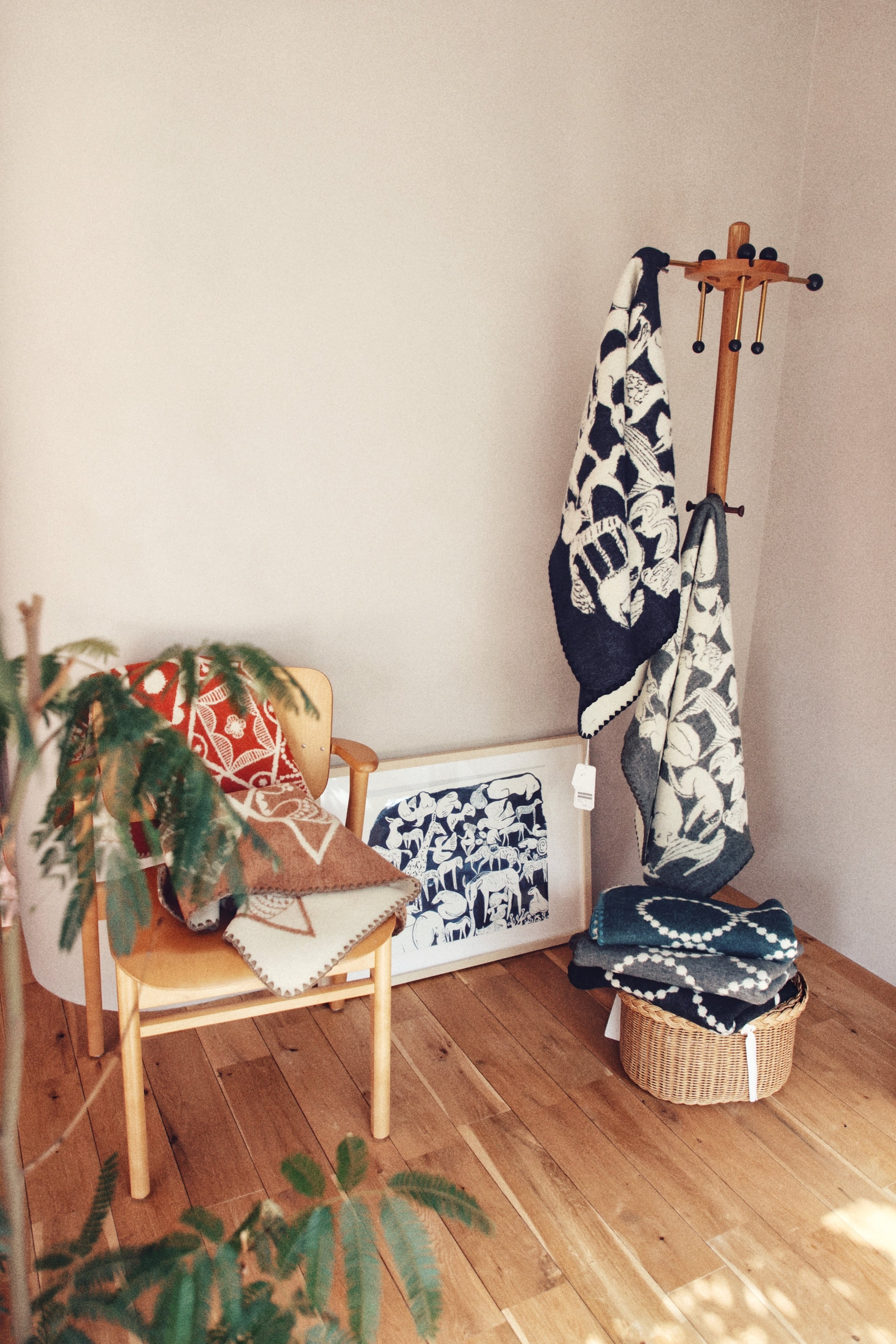 mina perhonen / wool blanket tambourine / gray / XSサイズ | crecer