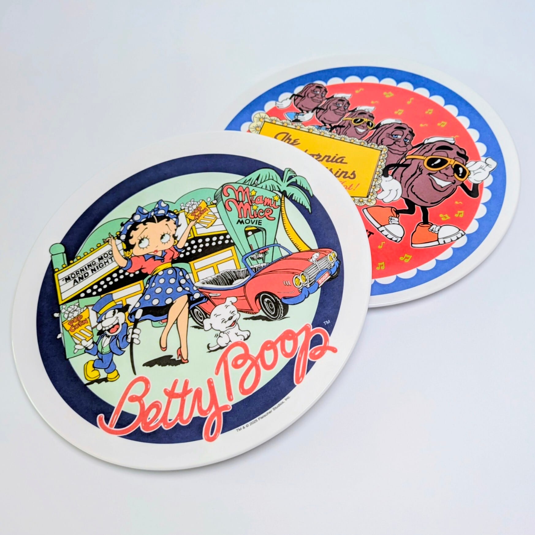 【 MELAMINE PLATE ( メラミンプレート ) 】『 カリフォルニアレーズン 』 メラミン製プレート / 食器〚アメリカン雑貨 アメトイ〛
