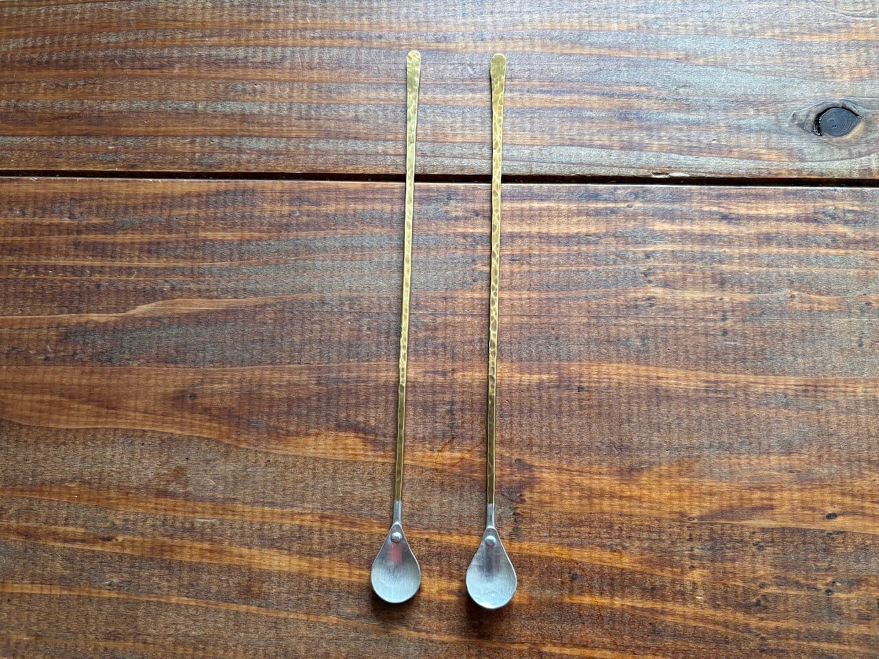 銅と真鍮のマドラースプーン ※受注品