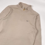 NIKE GOLF ナイキゴルフ FIT DRY ハーフジップ 長袖 ドライシャツ トレーナー XL/アイボリー系 メンズ