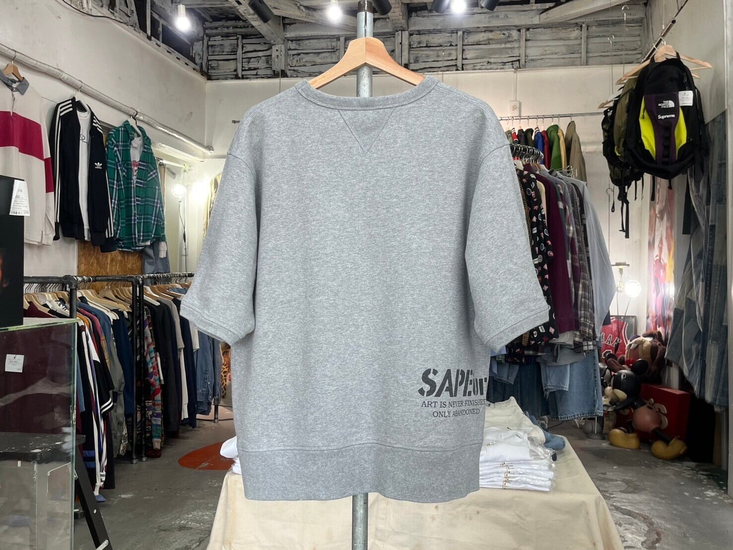 SAPEur MONA LISA SS SWEAT GREY LARGE 74427 | BRAND BUYERS OSAKA 